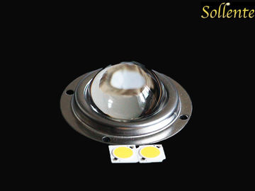Vidrio de Borosilicate LED del grado óptico de cristal de la lente de la luz de inundación del tenedor del metal alto