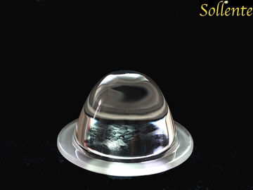 Alta lente óptica del vidrio LED de la transmitencia con el tenedor del metal 45 grados