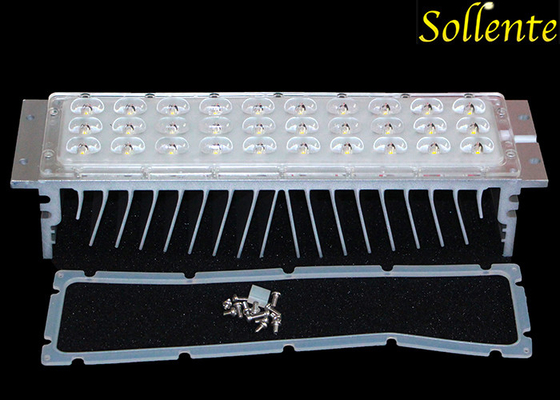 PC óptica del grado del alto del lumen LED de calle de la luz grado del módulo 65x135