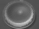 Lente convexa óptica clara redonda de 10 vatios LED Plano 38 milímetros 60 grados