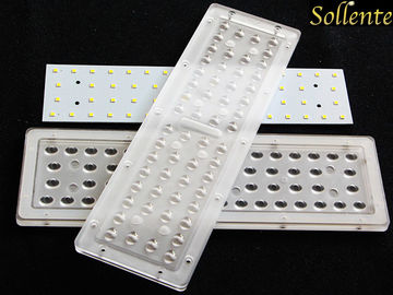 Módulo de la luz de calle del LED que suelda con grado granangular de las lentes polarizados 155x80